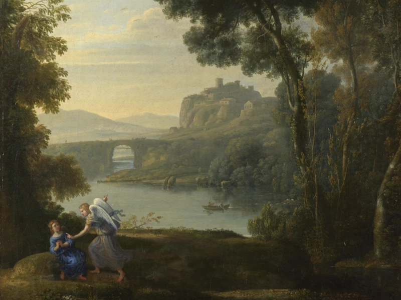 1753-George Beaumont - Paesaggio con Agar e l'angelo